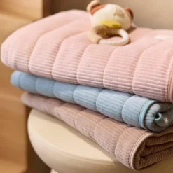 Couverture en jersey Velvet Rib Sea Green (75 x 100 cm)