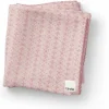 Couverture en mousseline de bambou Embroidery Anglaise Pink