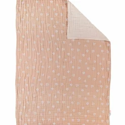 Couverture en mousseline félins cappuccino (75 x 100 cm)