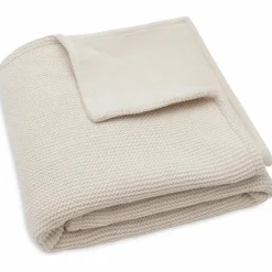 Couverture en polaire Basic Knit Oatmeal (75 x 100 cm)