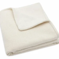 Couverture en polaire Cosy Knit Ivory (75 x 100 cm)