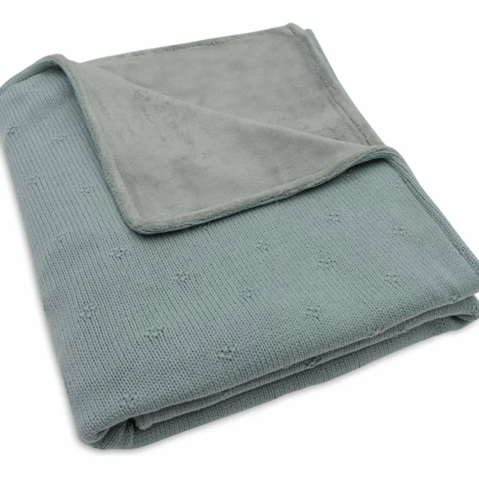 Couverture en polaire Cosy Knit Sea Green (100 x 150 cm)