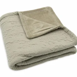 Couverture en polaire Soft Waves Olive Green (75 x 100 cm)