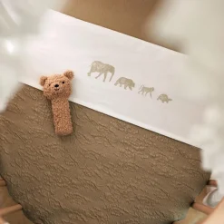 Couverture en polaire Soft Waves Olive Green (75 x 100 cm)