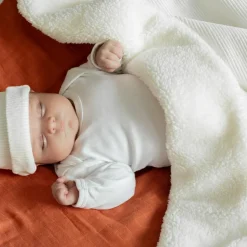 Couverture en sherpa Blanche (75 x 100 cm)