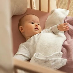 Couverture en sherpa Wooly vieux rose (100 x 140 cm)