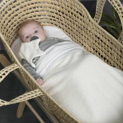 Couverture en teddy Sense blanche (70 x 95 cm)