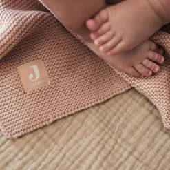 Couverture en tricot Basic Knit Wild Rose (75 x 100 cm)