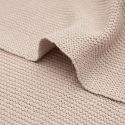 Couverture en tricot Basic Knit Wild Rose (100 x 150 cm)