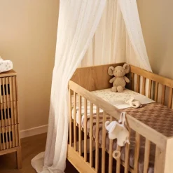 Couverture en tricot Box Knit Milky Coffee (100 x 150 cm)