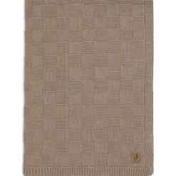 Couverture en tricot Box Knit Milky Coffee (100 x 150 cm)