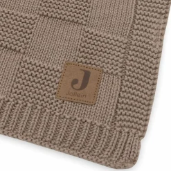 Couverture en tricot Box Knit Milky Coffee (100 x 150 cm)