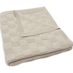 Couverture en tricot Box Knit Warm Sand (100 x 150 cm)