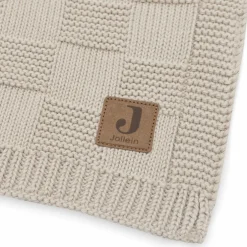 Couverture en tricot Box Knit Warm Sand (75 x 100 cm)