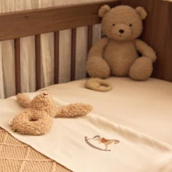 Couverture en tricot Check Knit Biscuit (100 x 150 cm)