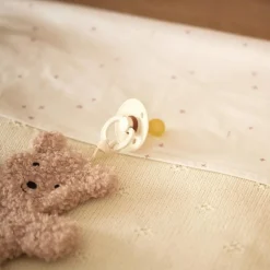 Couverture en tricot Cosy Knit Ivory (100 x 150 cm)