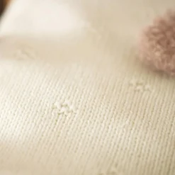 Couverture en tricot Cosy Knit Ivory (100 x 150 cm)