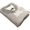 Couverture en tricot et coton bio Lion (80 x 100 cm)