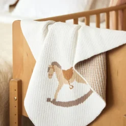 Couverture en tricot Nostalgic Ride (75 x 100 cm)