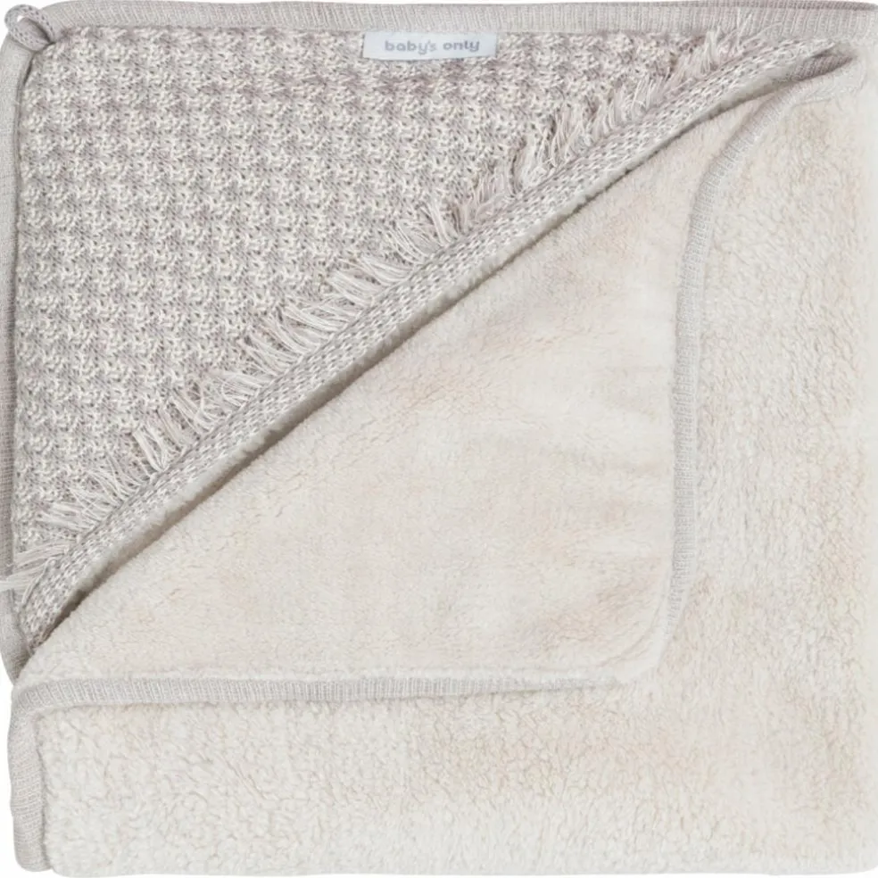 Couverture enveloppante Happiness Urban Taupe-Ecru (75 x 75 cm)