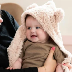 Couverture enveloppante Snow Vieux rose