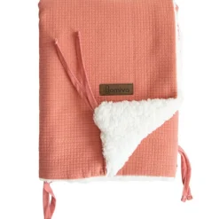 Couverture fluffy terracotta (75 x 100 cm)