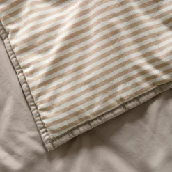 Couverture matelassée Faro Rayé Ambre (100 x 140 cm)