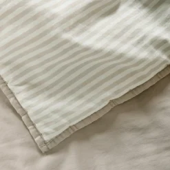 Couverture matelassée Faro Rayé Lin (100 x 140 cm)