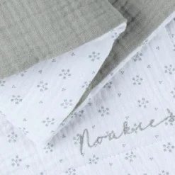 Couverture mousseline Smart flowers (75 x 100 cm)