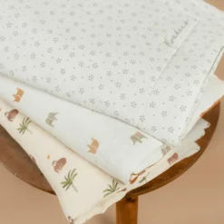 Couverture mousseline Smart flowers (75 x 100 cm)