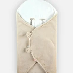 Couverture nomade à longs poils Mix & Match ivoire