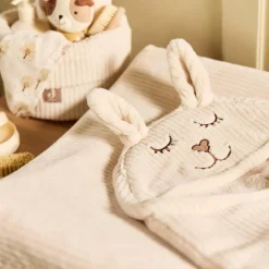 Couverture nomade Bunny Cloudy Rib Oatmeal