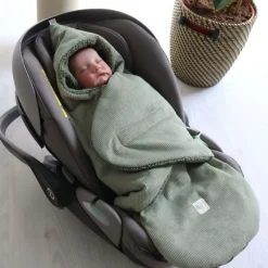 Couverture nomade CALLIE CORD mineral green