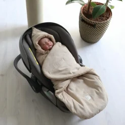 Couverture nomade CALLIE CORD sand shell