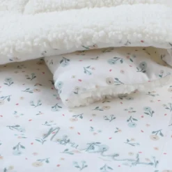 Couverture ouatinée en jersey sherpa Romance Mix& Match (75x100 cm)