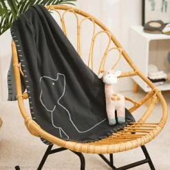 Couverture réversible en coton Luna & Axel (75 x 100 cm)