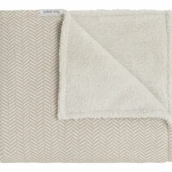 Couverture Teddy Dawn Beige-Ecru (70 x 95 cm)