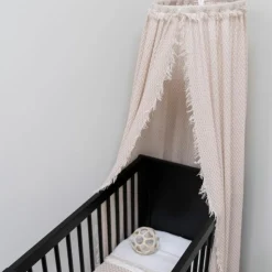 Couverture Teddy Happiness Vieux Rose-Ecru (70 x 95 cm)