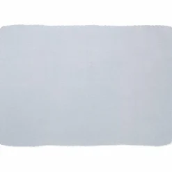 Couverture tricot bébé bleu (75 x 100 cm)