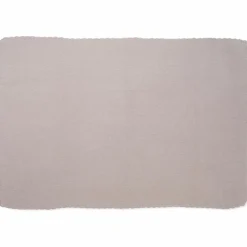 Couverture tricot bébé rose (75 x 100 cm)