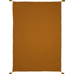 Couverture Wabi-Sabi en gaze de coton Golden Brown (65 x 100 cm)