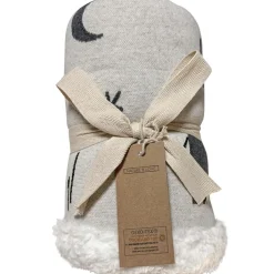 Couverture Zoo en tricot et polaire (80 x 100 cm)