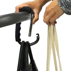 Crochet pour poussette universel noir