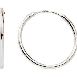 Créoles 10 mm (or blanc 9 carats)