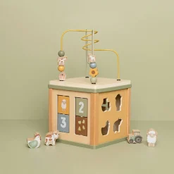 Cube d'activités en bois Little Farm