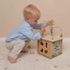 Cube d'activités en bois Little Farm