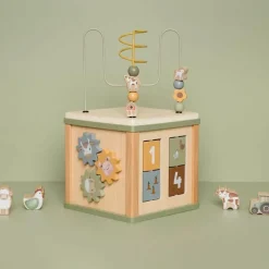 Cube d'activités en bois Little Farm