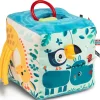 Cube d'activités sonore en tissu Jungle (13 cm)