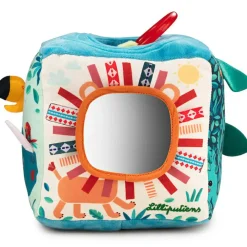 Cube d'activités sonore en tissu Jungle (13 cm)