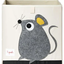 Cube de rangement en tissu Souris